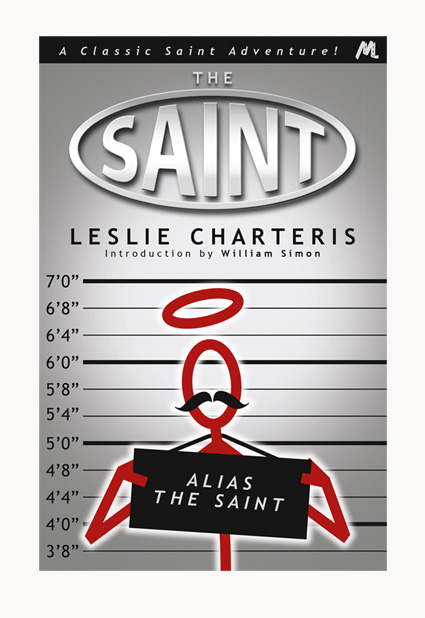 Andrew Howard designed book cover 'Alias The Saint'