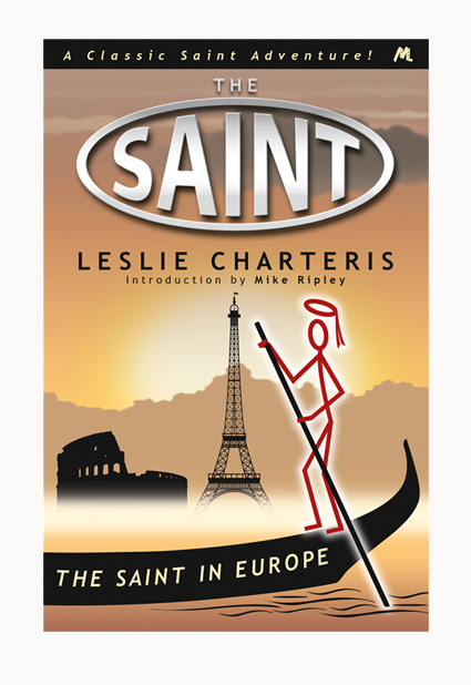 Andrew Howard designed book cover 'The Saint In Europe'