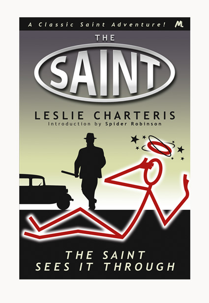 Andrew Howard designed book cover 'The Saint Sees It Through'