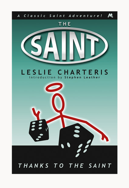 Andrew Howard designed book cover 'Thanks To The Saint'
