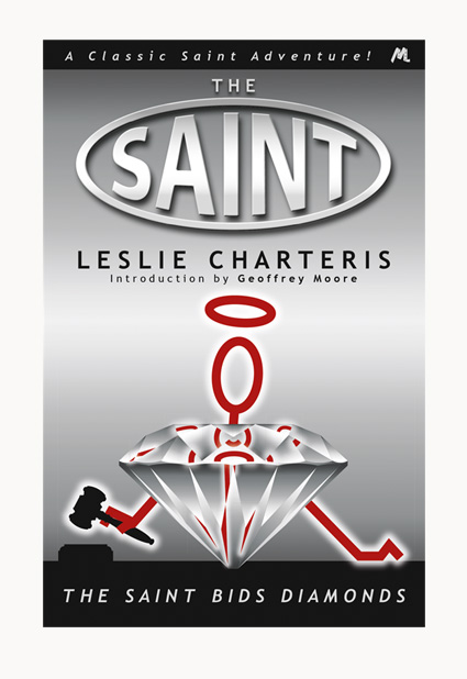 Andrew Howard designed book cover 'The Saint Bids Diamonds'
