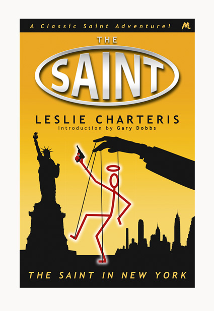 Andrew Howard designed book cover 'The Saint In New York'
