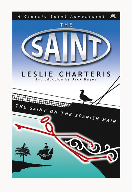 Andrew Howard designed book cover 'The Saint On The Spanish Main'