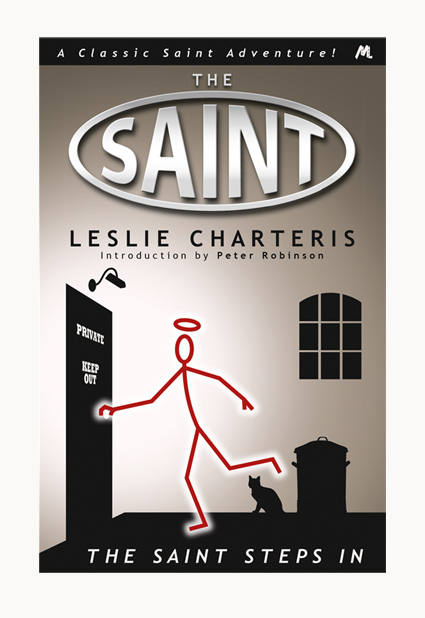 Andrew Howard designed book cover 'The Saint Steps In