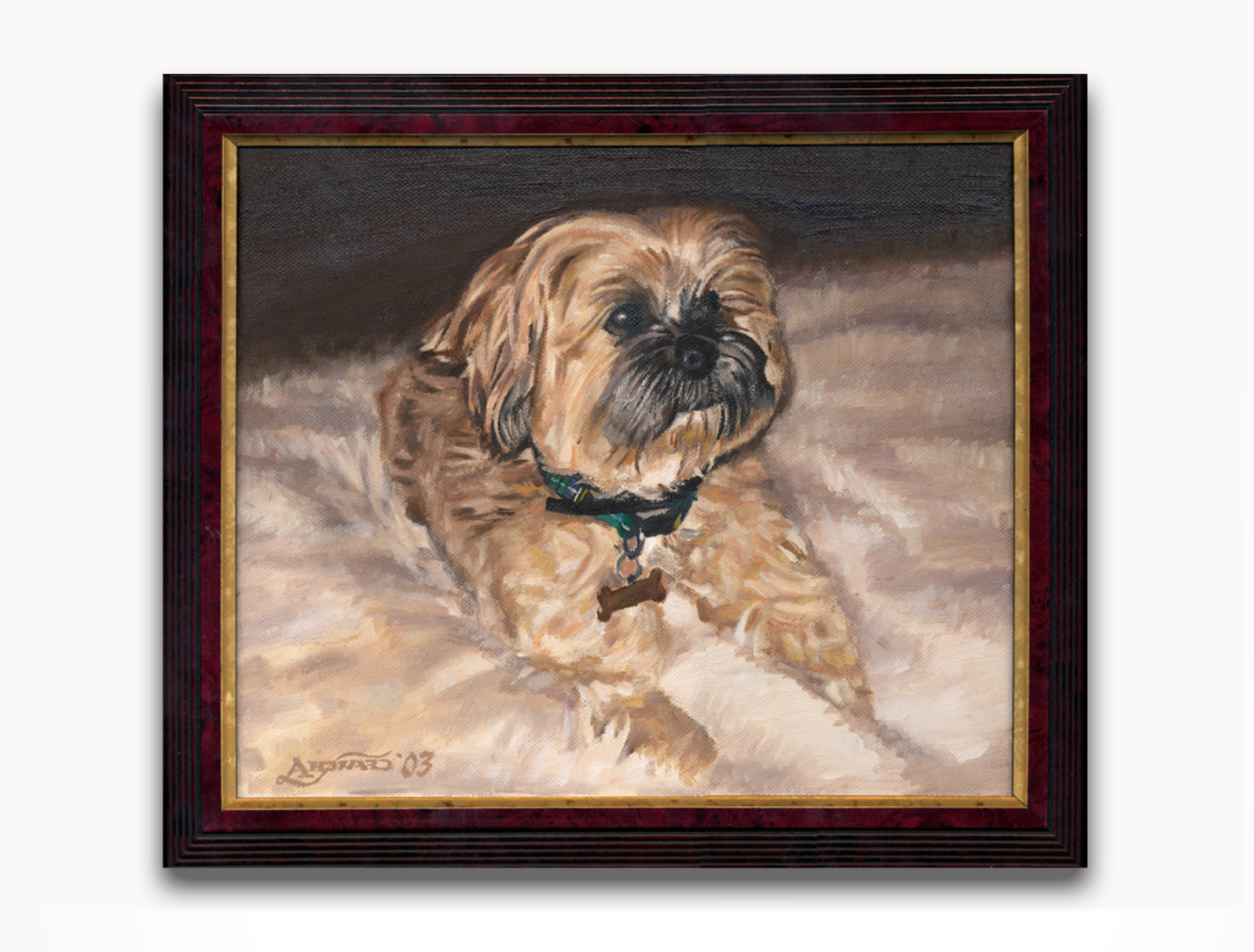 Benji first oil painting